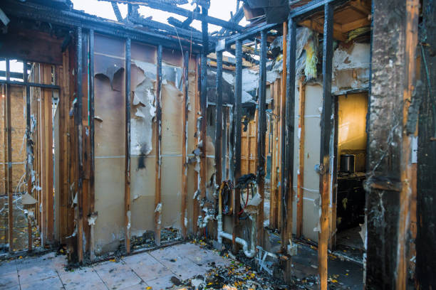 Professional Soot Cleanup technician working in Duson, LA